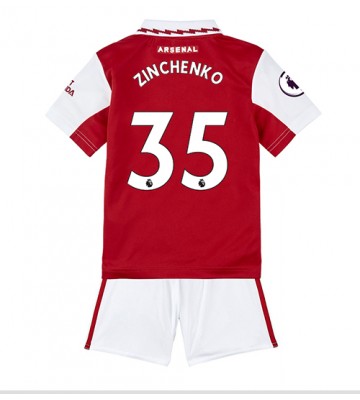 Arsenal Oleksandr Zinchenko #35 Hjemmedraktsett Barn 2022-23 Kortermet (+ Korte bukser)